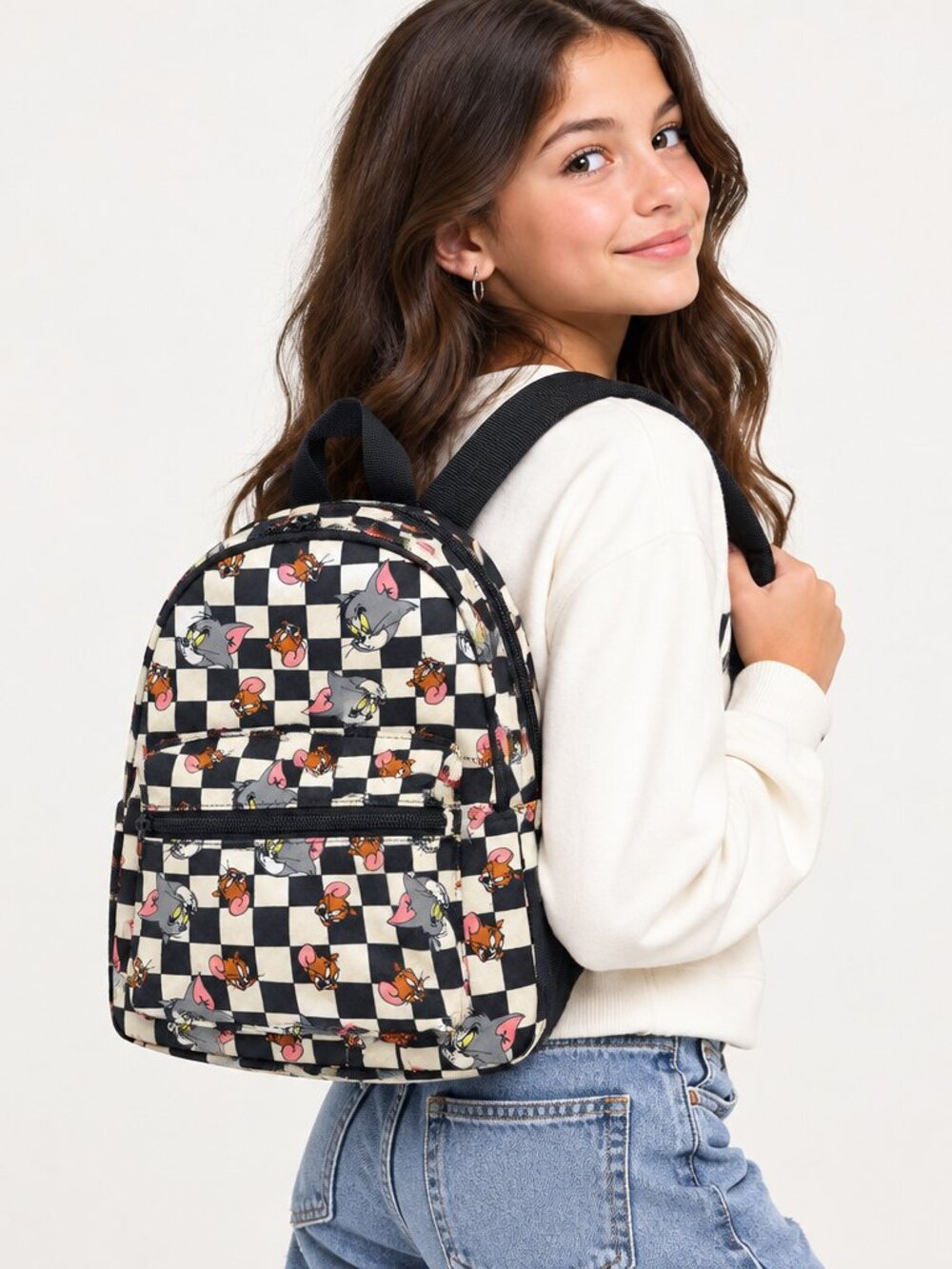 Bioworld Tom & Jerry Checkerboard Mini Backpack 2022